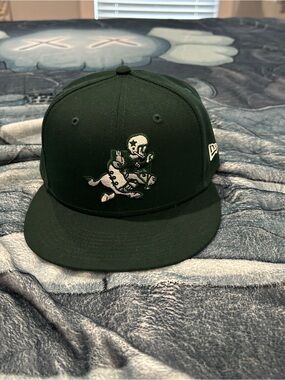 New Era Dark Green Fitted Hat Dallas Cowboys Embroidery